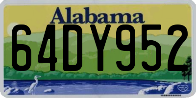AL license plate 64DY952