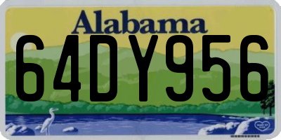 AL license plate 64DY956