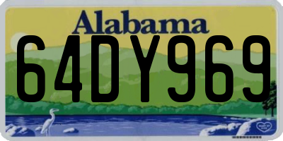 AL license plate 64DY969