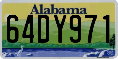 AL license plate 64DY971