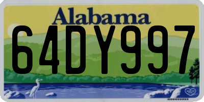 AL license plate 64DY997