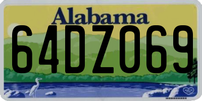 AL license plate 64DZ069