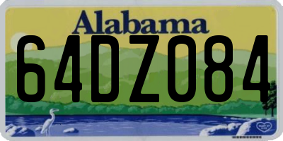 AL license plate 64DZ084