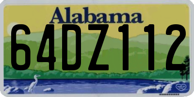 AL license plate 64DZ112
