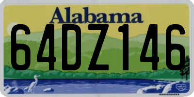 AL license plate 64DZ146