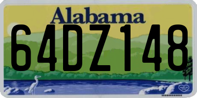 AL license plate 64DZ148