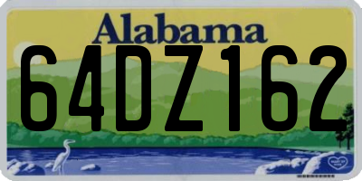 AL license plate 64DZ162