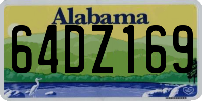 AL license plate 64DZ169
