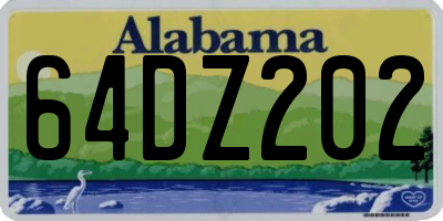 AL license plate 64DZ202