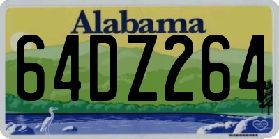 AL license plate 64DZ264