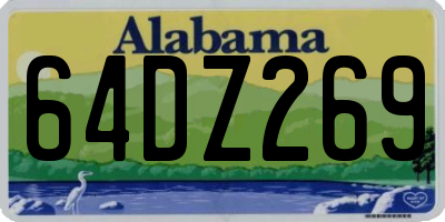 AL license plate 64DZ269