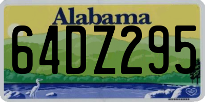 AL license plate 64DZ295