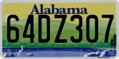 AL license plate 64DZ307