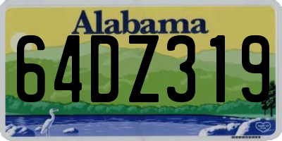 AL license plate 64DZ319