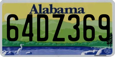 AL license plate 64DZ369
