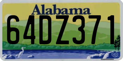 AL license plate 64DZ371