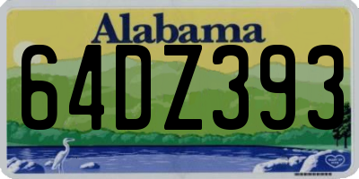 AL license plate 64DZ393