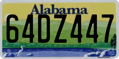 AL license plate 64DZ447