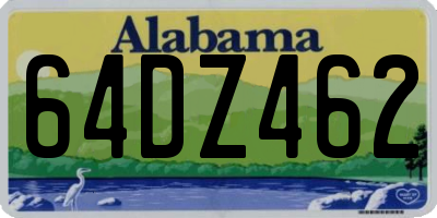 AL license plate 64DZ462