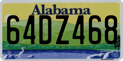 AL license plate 64DZ468