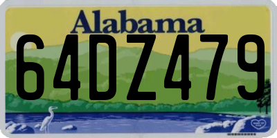AL license plate 64DZ479