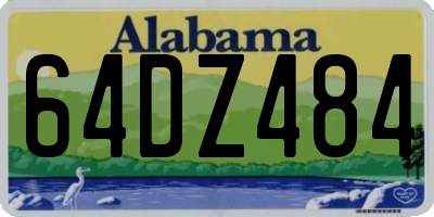AL license plate 64DZ484
