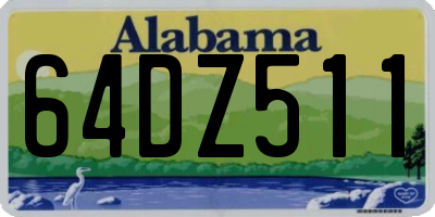 AL license plate 64DZ511