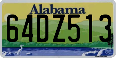 AL license plate 64DZ513