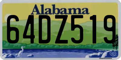 AL license plate 64DZ519
