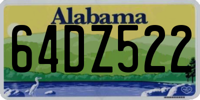 AL license plate 64DZ522