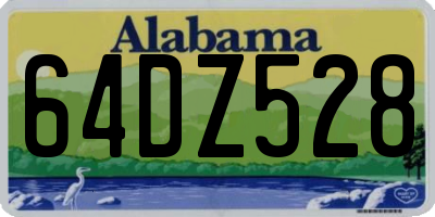 AL license plate 64DZ528