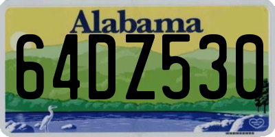 AL license plate 64DZ530