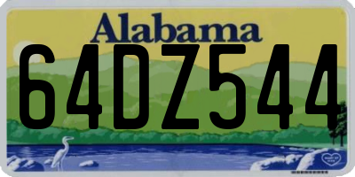 AL license plate 64DZ544