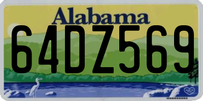 AL license plate 64DZ569