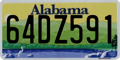 AL license plate 64DZ591