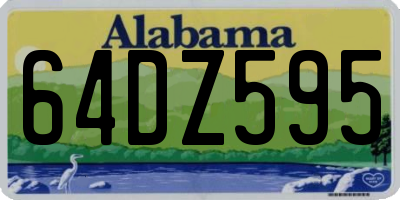 AL license plate 64DZ595
