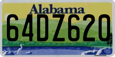 AL license plate 64DZ620