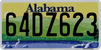 AL license plate 64DZ623