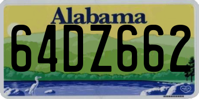 AL license plate 64DZ662