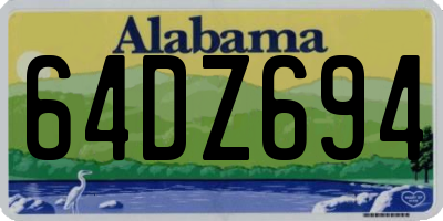 AL license plate 64DZ694