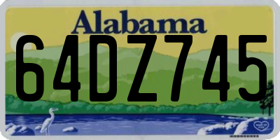 AL license plate 64DZ745