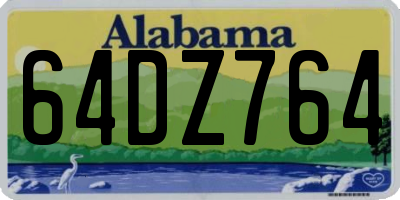 AL license plate 64DZ764