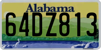 AL license plate 64DZ813