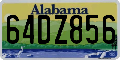 AL license plate 64DZ856