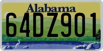 AL license plate 64DZ901