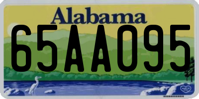 AL license plate 65AA095