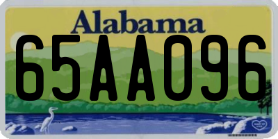 AL license plate 65AA096