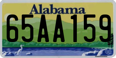 AL license plate 65AA159
