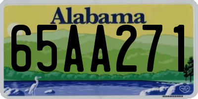 AL license plate 65AA271
