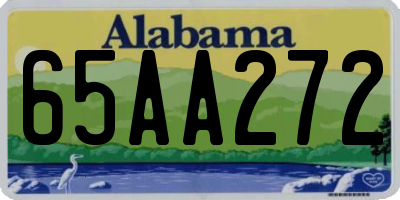 AL license plate 65AA272